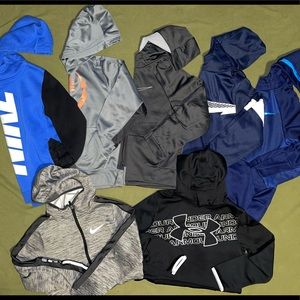 LOT of 7 Nike & Under Armour Hoodies